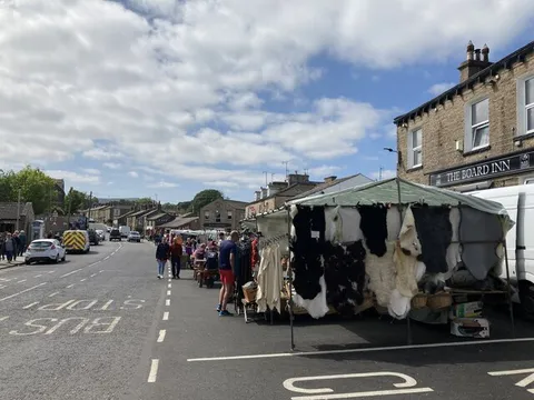 Market day in Hawes, North Yorkshire