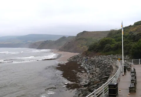 The Quarter Deck, one of the narrow cobbled ways through old Robin Hood's Bay