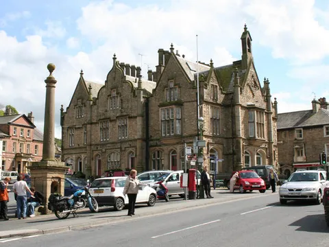 The Victorian Town Hall on Market Place, Settle