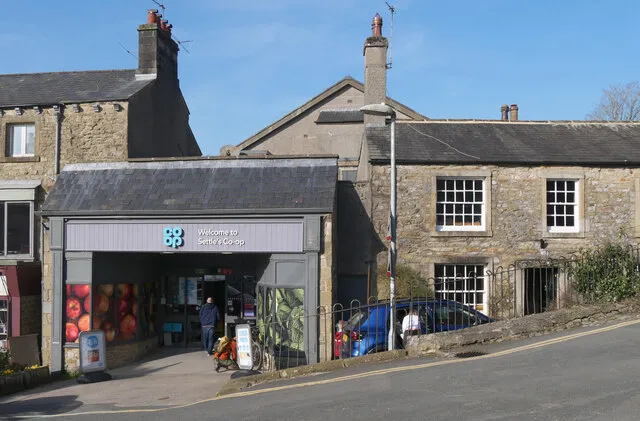 The Co-Op building on Market Place, Settle